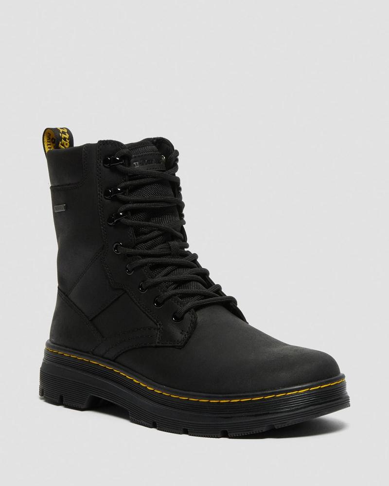 Dr Martens Iowa Waterdichte Poly Enkellaars Heren Zwart | NL 359KOR